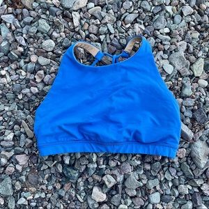 Lululemon t-back bright blue sports bra